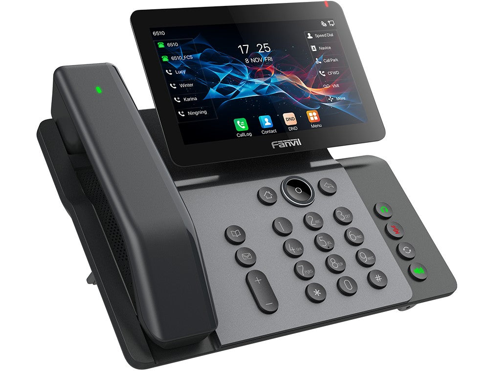 Fanvil V66 Pro Premium IP Phone 10PC in Carton, 20 SIP lines HD voice 7-inch high-definition color  floating smart screen built-in Bluetooth & Wi-Fi Fanvil V66 Pro Premium IP Phone 10PC in Carton, 20 SIP lines HD voice 7-inch high-definition color  floating smart screen built-in Bluetooth & Wi-Fi